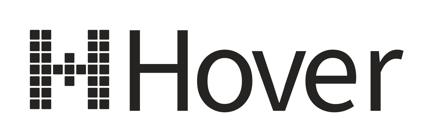 Hover logo, black